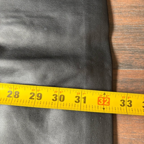 Theory Faux Leather Fitted Sheath Sleeveless Dress Size 2 - Picture 4 of 7